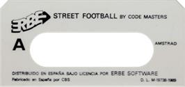Top of cartridge artwork for Street Gang Football on the Amstrad CPC.