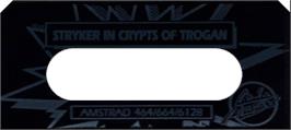 Top of cartridge artwork for Stryker in the Crypts of Trogan on the Amstrad CPC.