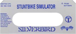Top of cartridge artwork for Stunt Bike Simulator on the Amstrad CPC.