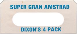 Top of cartridge artwork for Super Gran on the Amstrad CPC.