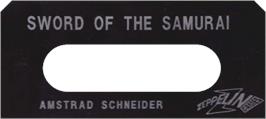 Top of cartridge artwork for Sword Of The Samurai on the Amstrad CPC.