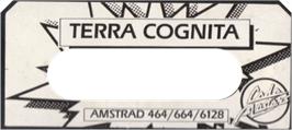 Top of cartridge artwork for Terra Cognita on the Amstrad CPC.