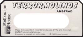 Top of cartridge artwork for Terrormolinos on the Amstrad CPC.