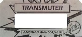 Top of cartridge artwork for Transmuter on the Amstrad CPC.
