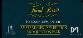 Top of cartridge artwork for Trivial Pursuit - Genus Edition on the Amstrad CPC.