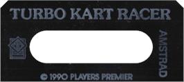 Top of cartridge artwork for Turbo Kart Racer on the Amstrad CPC.
