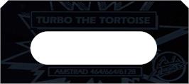 Top of cartridge artwork for Turbo The Tortoise on the Amstrad CPC.