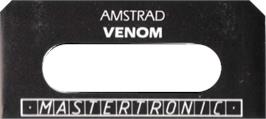 Top of cartridge artwork for Venom on the Amstrad CPC.