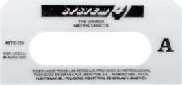 Top of cartridge artwork for Vikings, The on the Amstrad CPC.