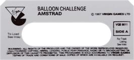 Top of cartridge artwork for Virgin Atlantic Challenge on the Amstrad CPC.