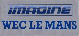 Top of cartridge artwork for WEC Le Mans on the Amstrad CPC.