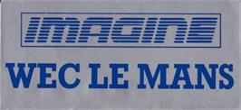 Top of cartridge artwork for WEC Le Mans 24 on the Amstrad CPC.