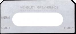 Top of cartridge artwork for Wembley Greyhounds on the Amstrad CPC.