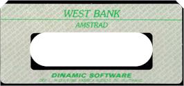 Top of cartridge artwork for West Bank on the Amstrad CPC.
