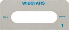 Top of cartridge artwork for Wibstars on the Amstrad CPC.