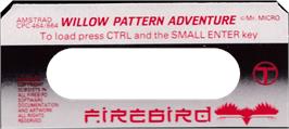 Top of cartridge artwork for Willow Pattern on the Amstrad CPC.