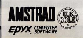 Top of cartridge artwork for Winter Games on the Amstrad CPC.