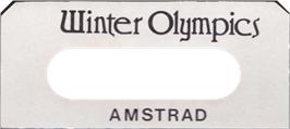 Top of cartridge artwork for Winter Olympics on the Amstrad CPC.
