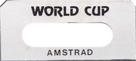 Top of cartridge artwork for World Cup (cult) on the Amstrad CPC.