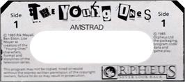Top of cartridge artwork for Young Ones, The on the Amstrad CPC.