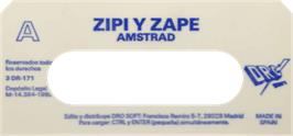 Top of cartridge artwork for Zipi Y Zape on the Amstrad CPC.