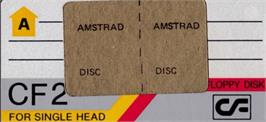 Top of cartridge artwork for Zorro on the Amstrad CPC.