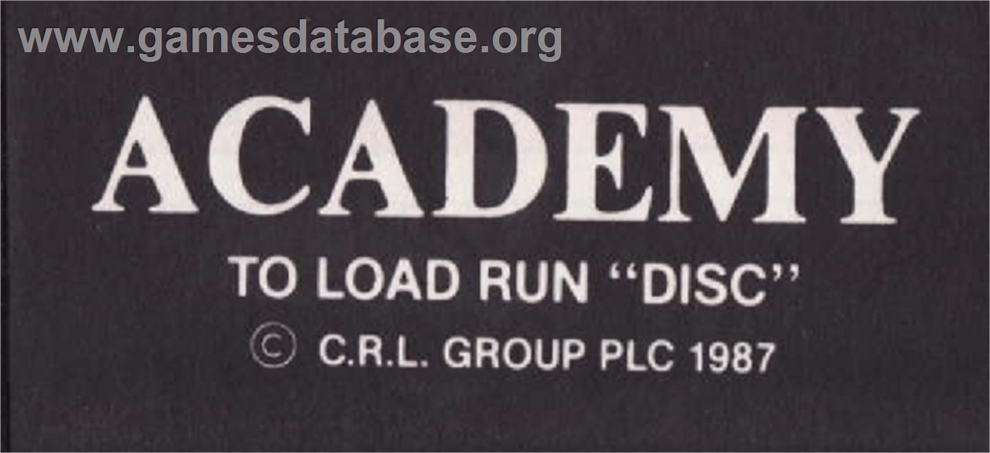 Academy: Tau Ceti 2 - Amstrad CPC - Artwork - Cartridge Top