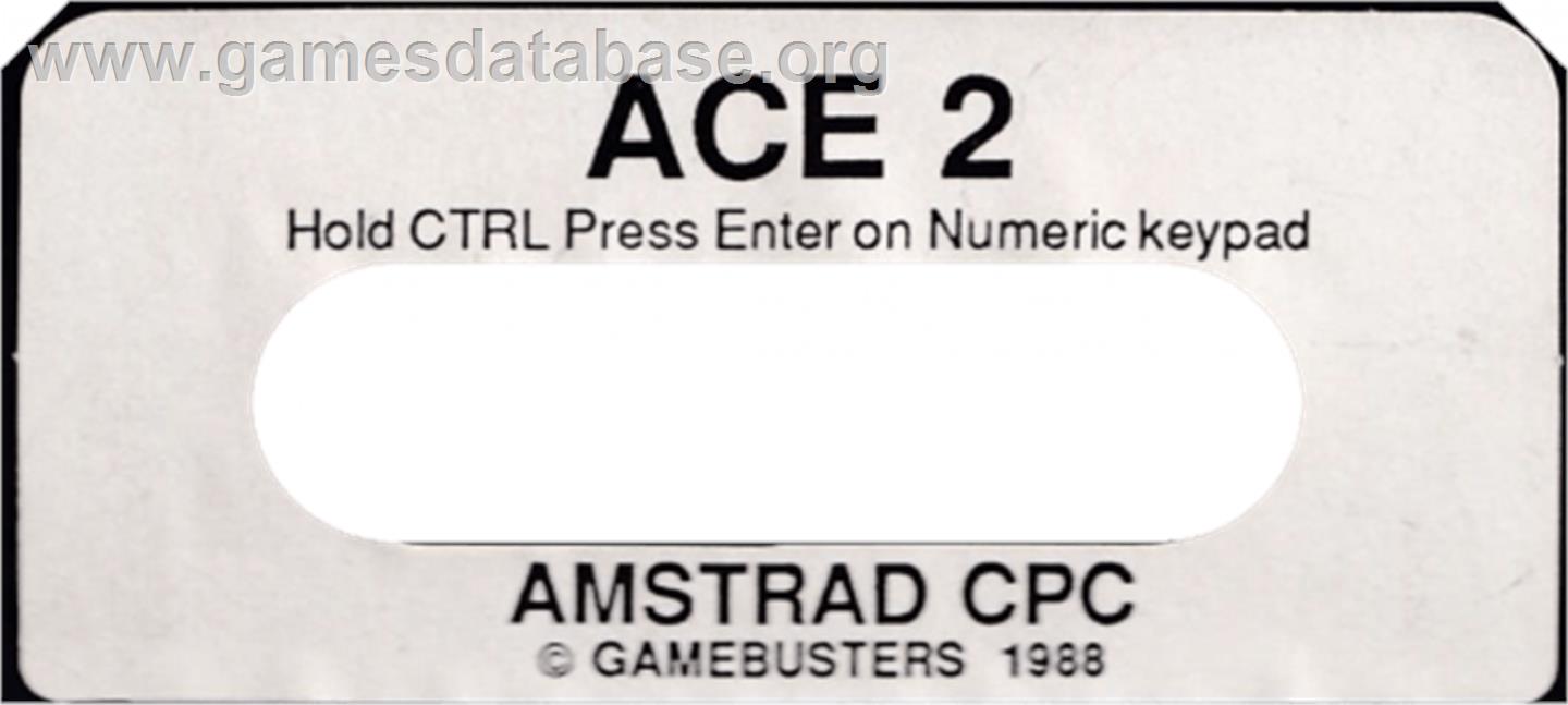 Ace 2: The Ultimate Head to Head Conflict - Amstrad CPC - Artwork - Cartridge Top