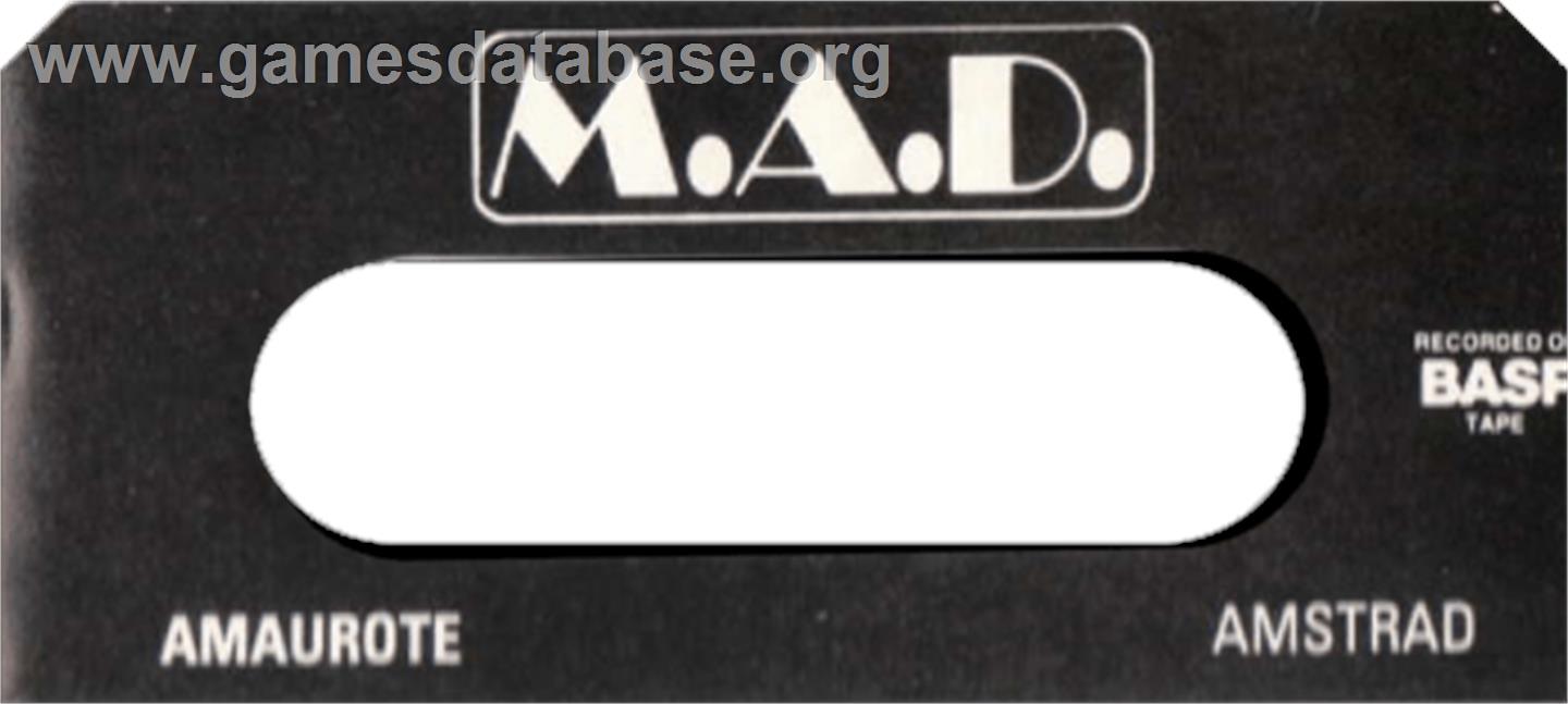 Amaurote - Amstrad CPC - Artwork - Cartridge Top