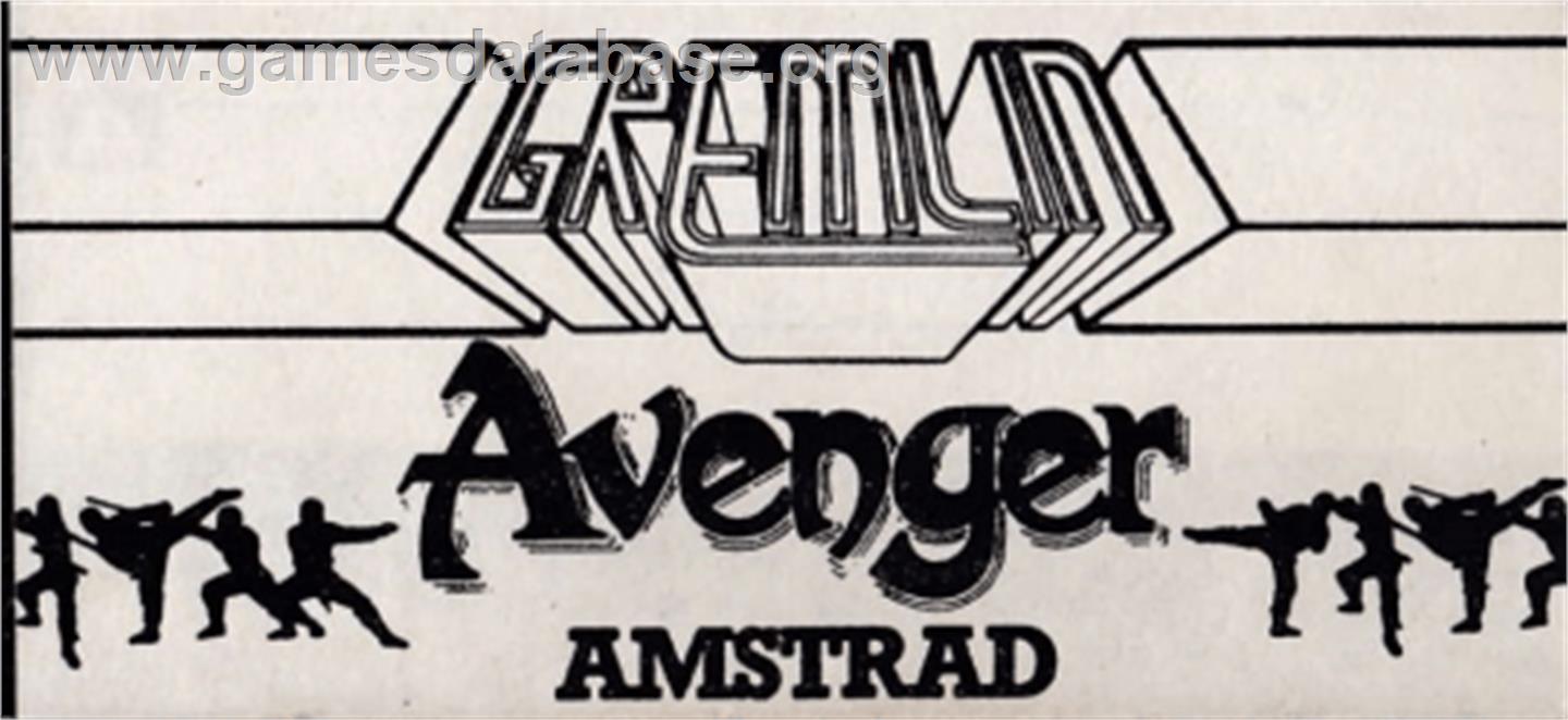 Avenger - Amstrad CPC - Artwork - Cartridge Top