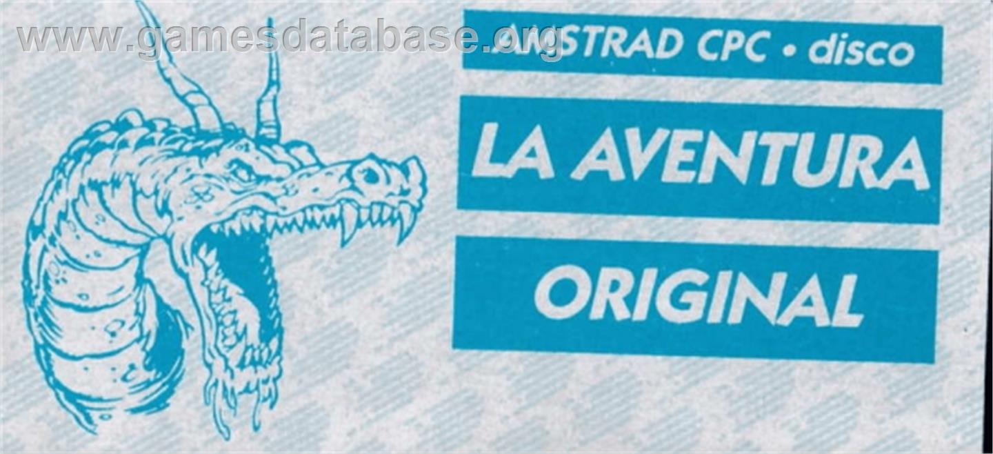 Aventura Original - Amstrad CPC - Artwork - Cartridge Top