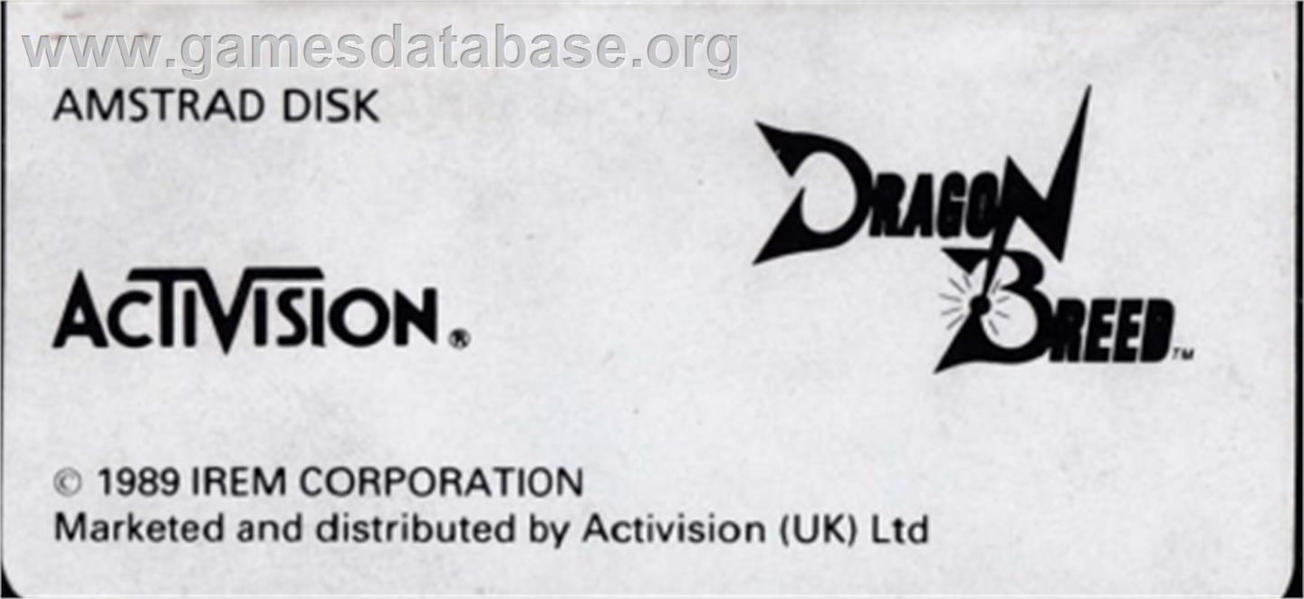 Bad Dudes Vs Dragon Ninja - Amstrad CPC - Artwork - Cartridge Top
