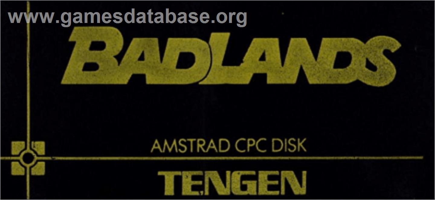 Bad Lands - Amstrad CPC - Artwork - Cartridge Top