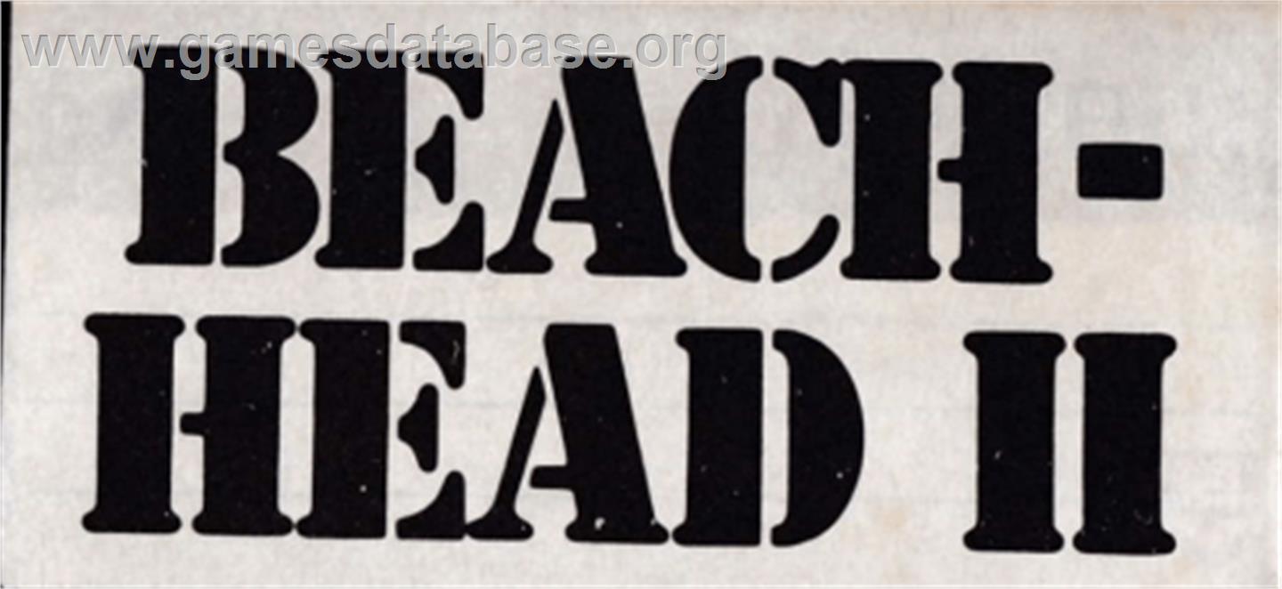 Beach Head 2: The Dictator Strikes Back - Amstrad CPC - Artwork - Cartridge Top