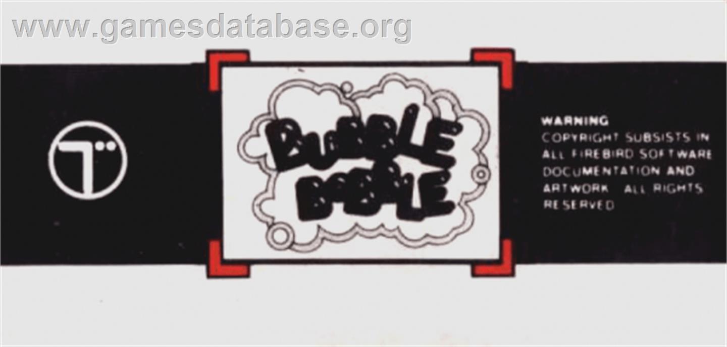 Bubble Bobble - Amstrad CPC - Artwork - Cartridge Top