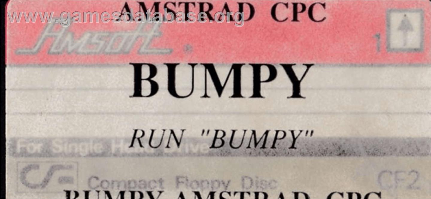 Bumpy - Amstrad CPC - Artwork - Cartridge Top