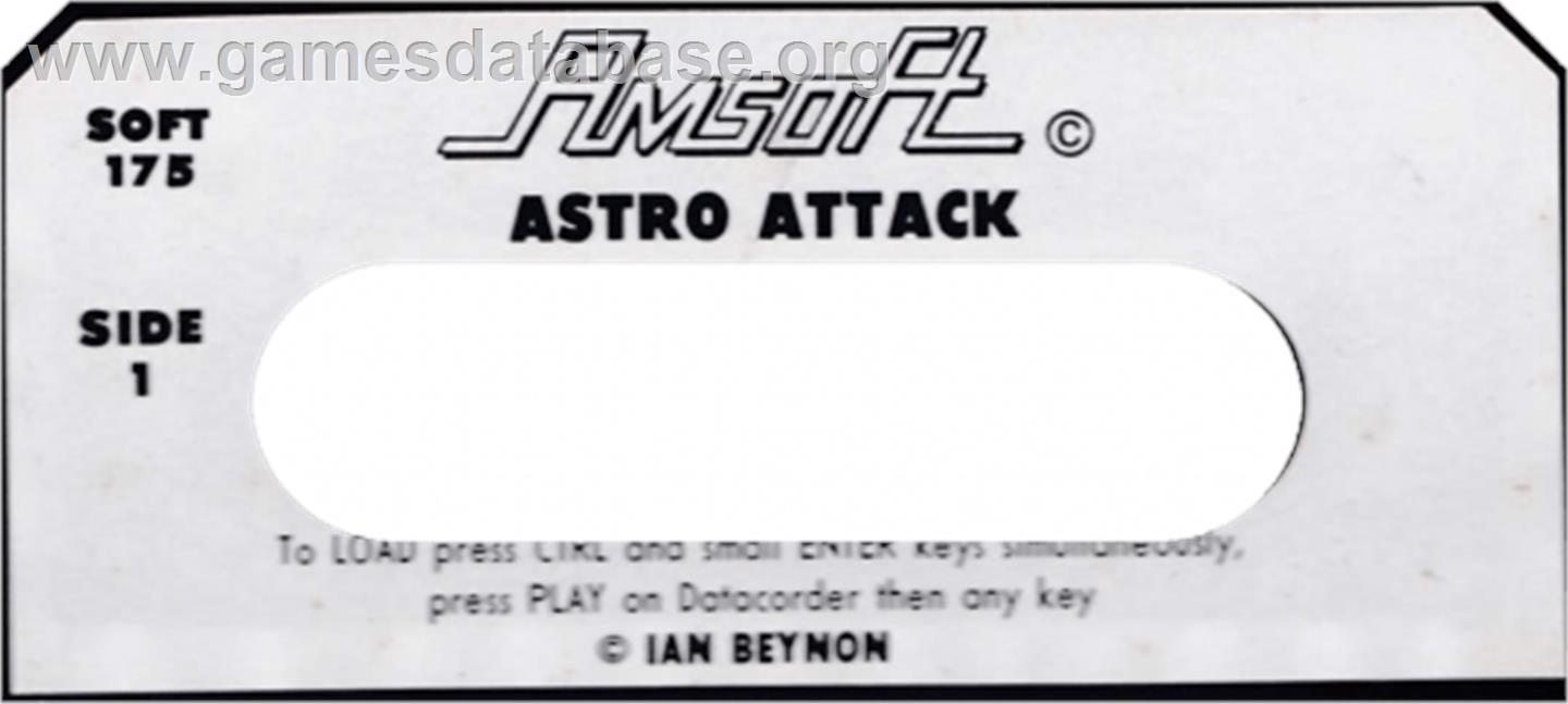 Chart Attack - Amstrad CPC - Artwork - Cartridge Top