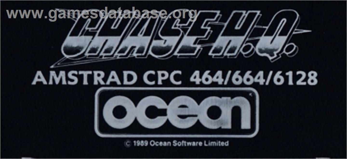 Chase H.Q. - Amstrad CPC - Artwork - Cartridge Top