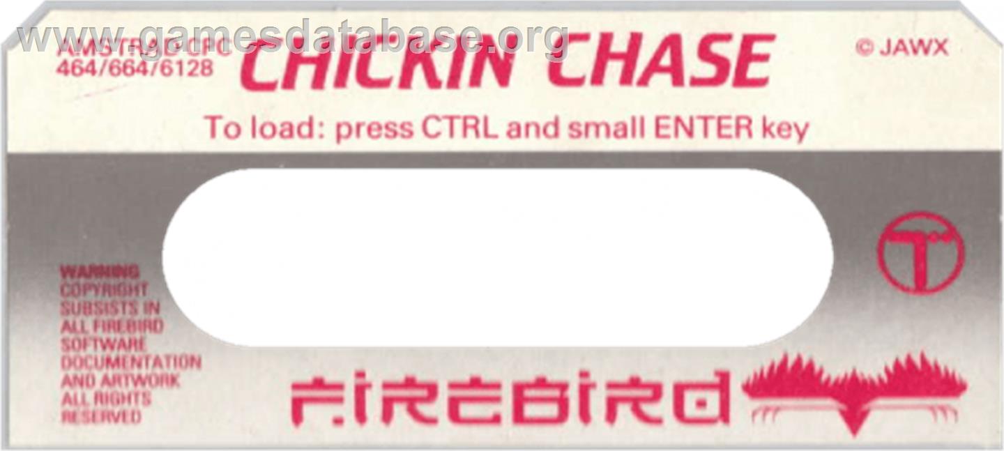 Chickin Chase - Amstrad CPC - Artwork - Cartridge Top