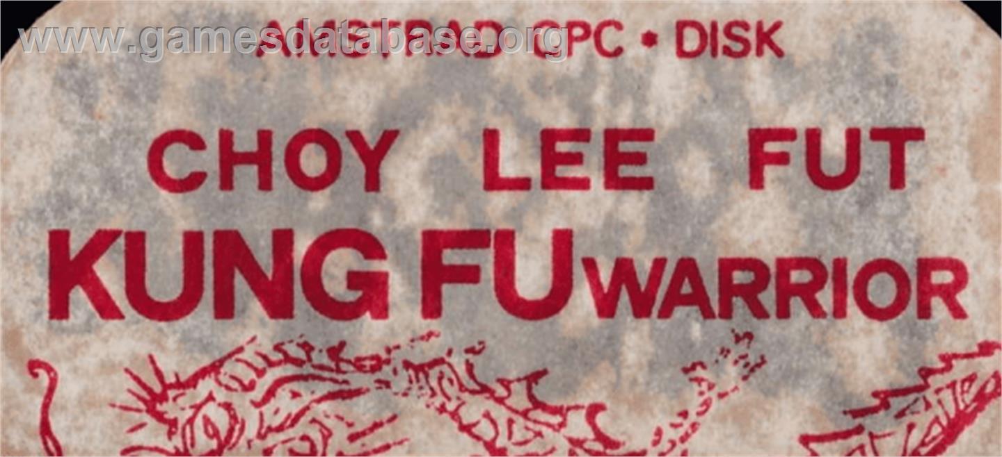 Choy-Lee-Fut Kung-Fu Warrior - Amstrad CPC - Artwork - Cartridge Top