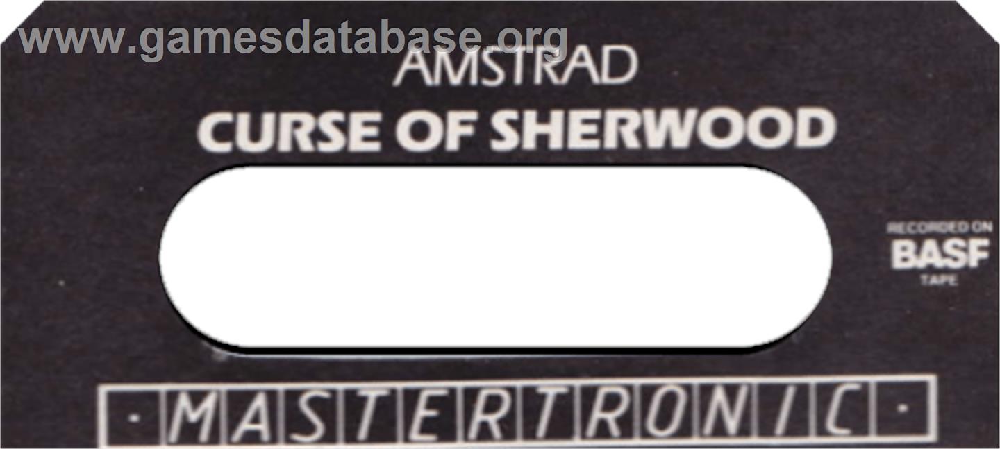 Curse Of Sherwood, The - Amstrad CPC - Artwork - Cartridge Top