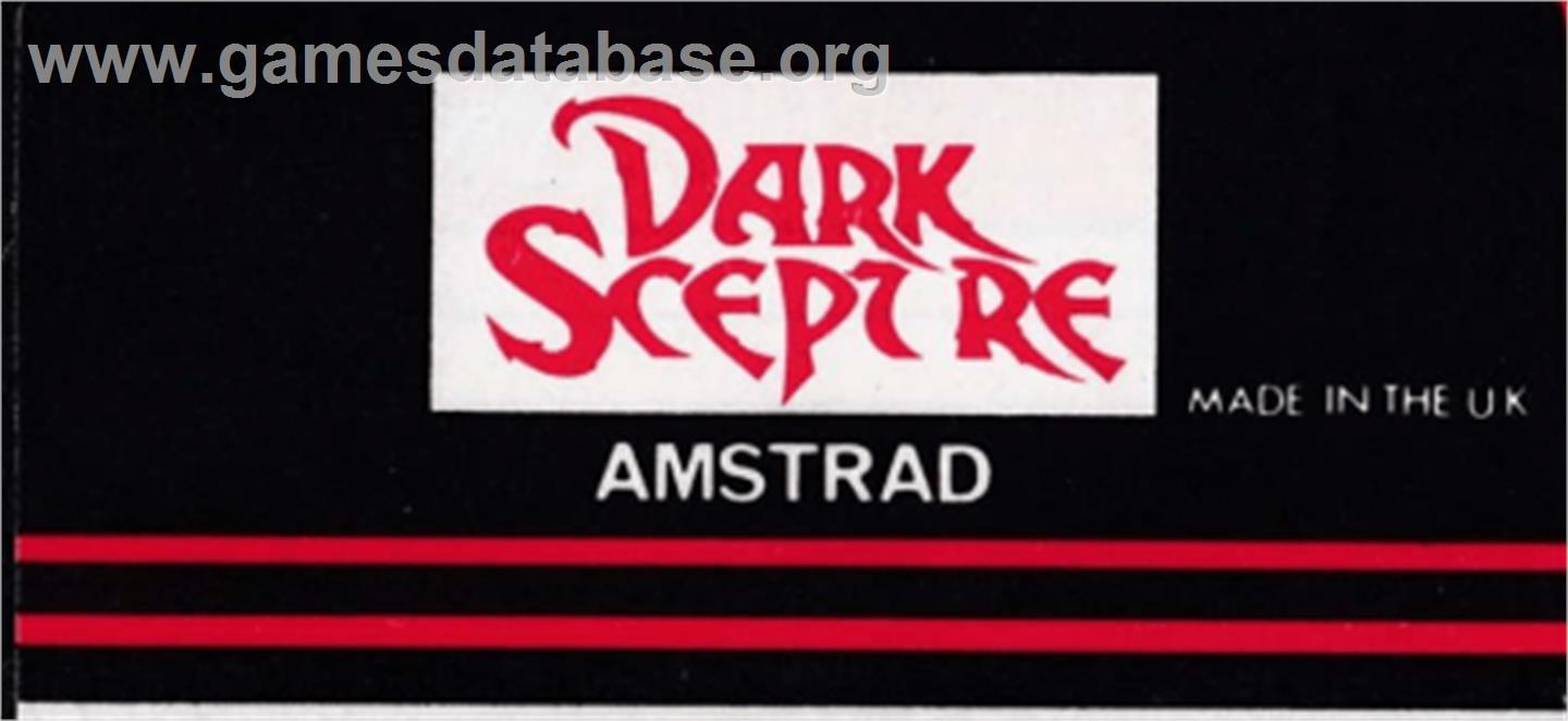 Dark Sceptre - Amstrad CPC - Artwork - Cartridge Top