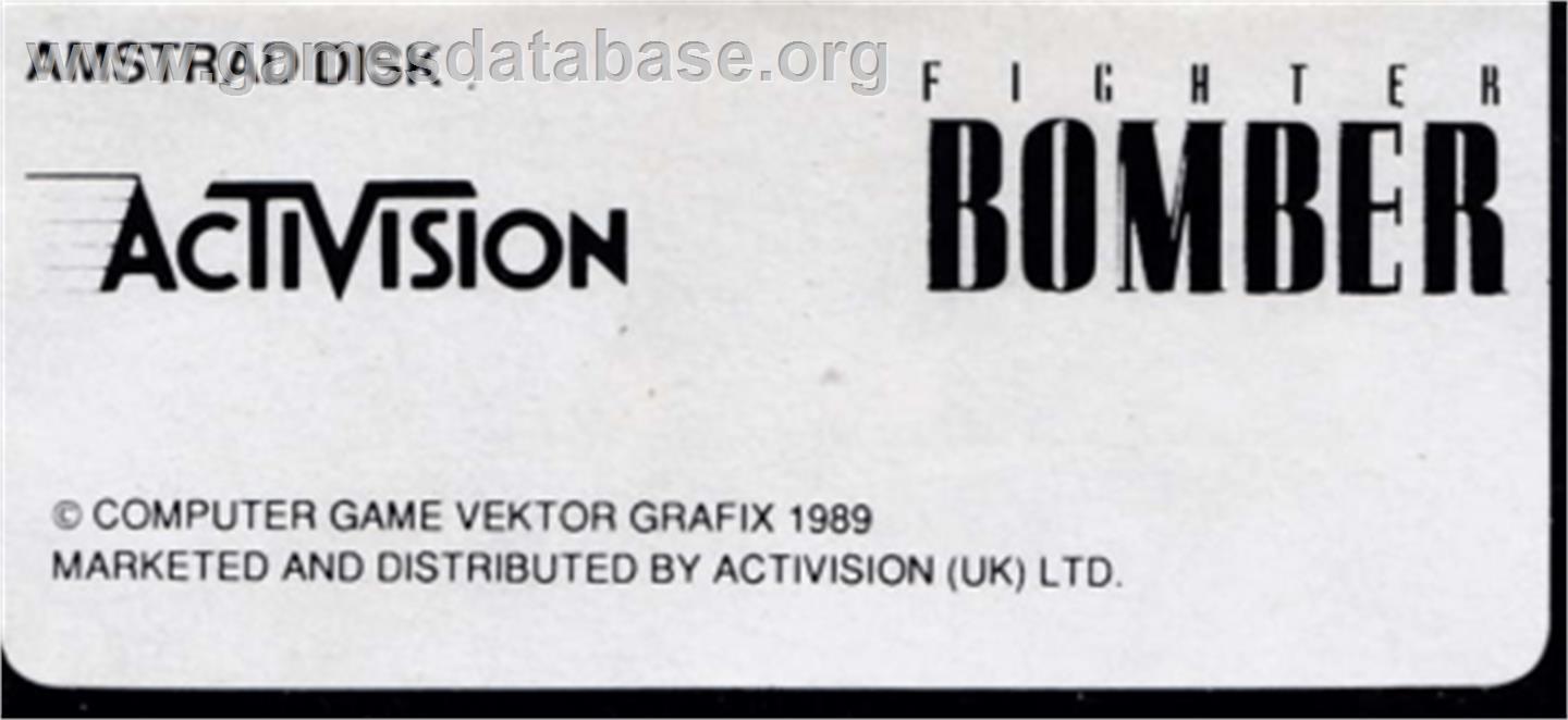 Dive Bomber - Amstrad CPC - Artwork - Cartridge Top