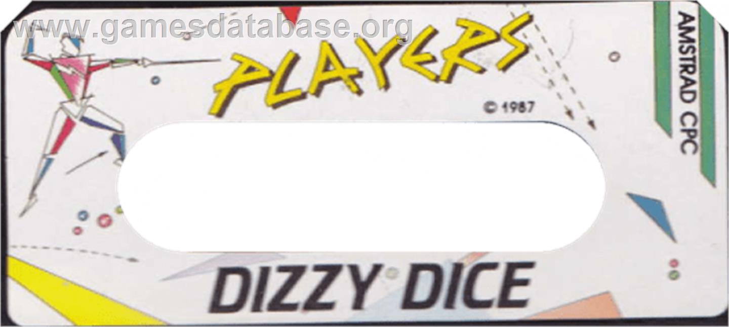 Dizzy Dice - Amstrad CPC - Artwork - Cartridge Top