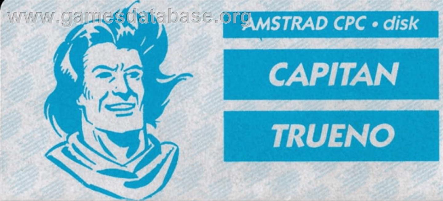 El Capitán Trueno - Amstrad CPC - Artwork - Cartridge Top