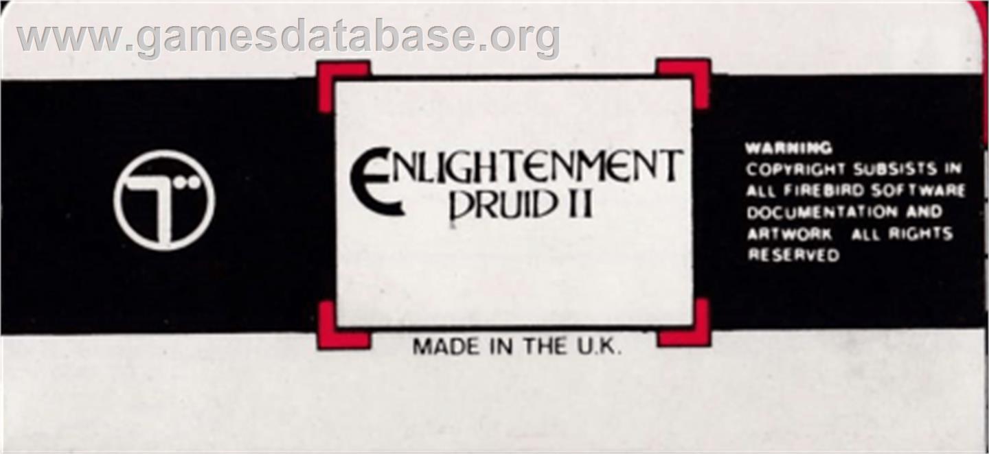 Enlightenment - Druid 2 - Amstrad CPC - Artwork - Cartridge Top