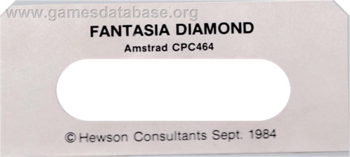 Fantasia Diamond - Amstrad CPC - Artwork - Cartridge Top