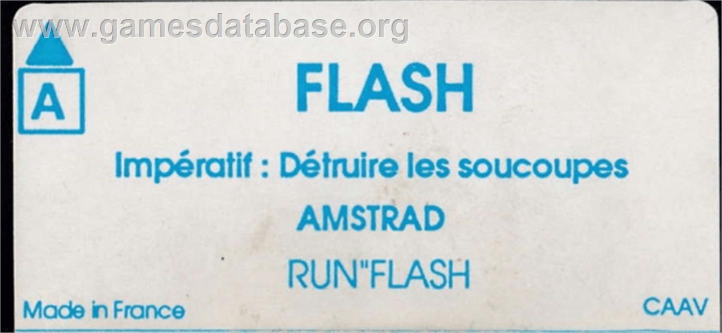 Flash - Amstrad CPC - Artwork - Cartridge Top