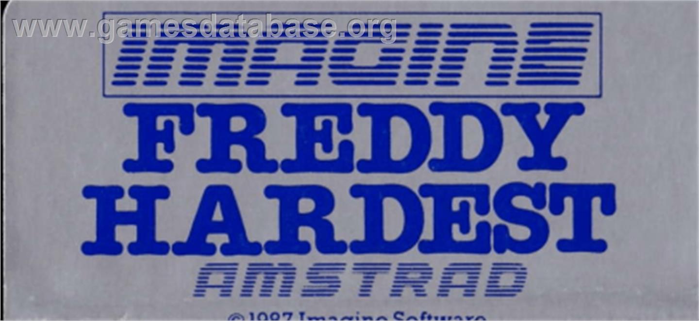 Freddy Hardest - Amstrad CPC - Artwork - Cartridge Top
