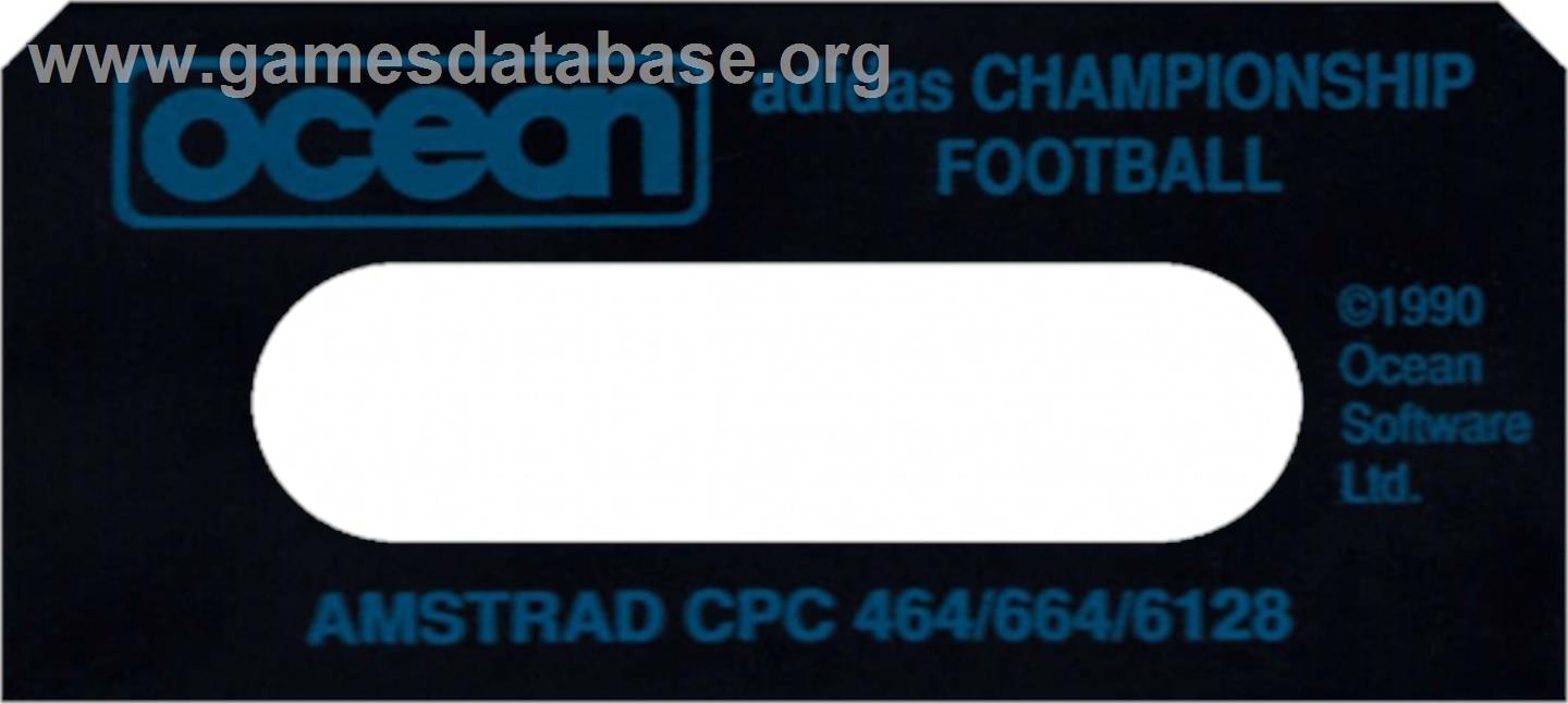 GFL Championship Football - Amstrad CPC - Artwork - Cartridge Top